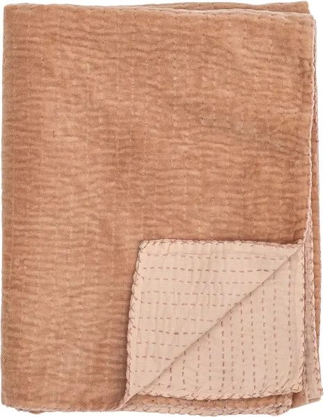 BLOOMINGVILLE Gamma Plaid, Rosa, Bomuld W: 130cm, L: 150cm